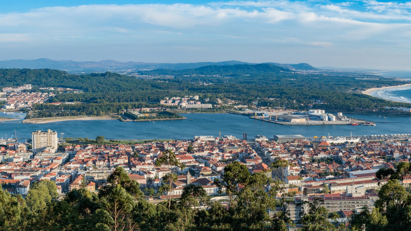 Aerial View on the Center of Viana Do Castelo