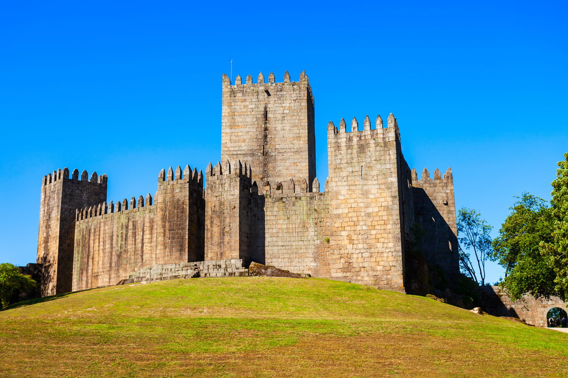 Castle of Guimaraes in Guimaraes, Portugal